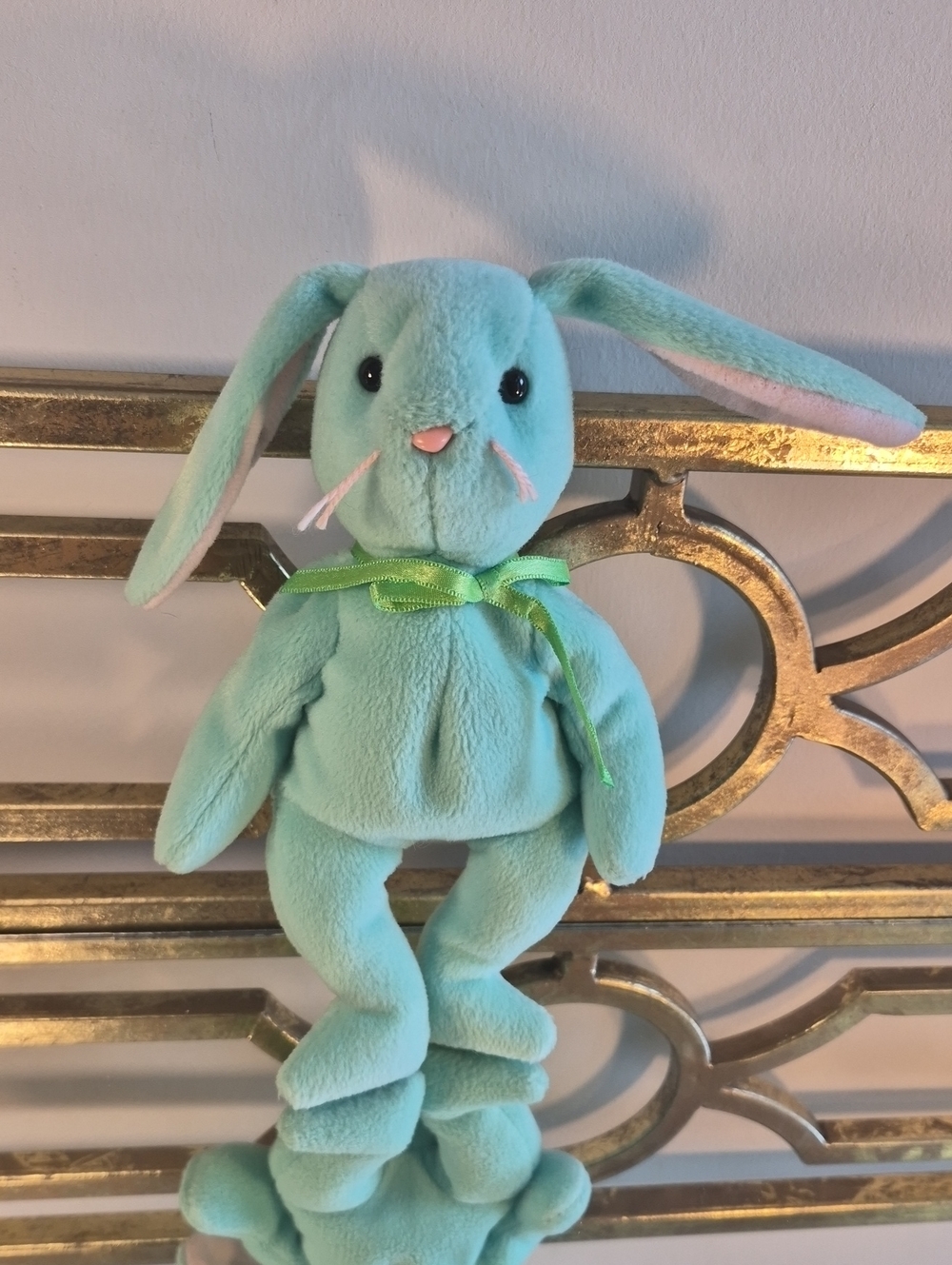 Ty Original Beanie Baby Hippity the Mint Green Bunny, 8.5, Green.